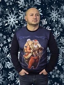 Свитшоты с полной запечаткой: Санта зі снігурочкою